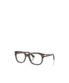 Persol Geometric Frame Plain Glasses In Brown
