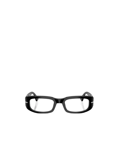 Persol Geometric Frame Plain Mirror In Black