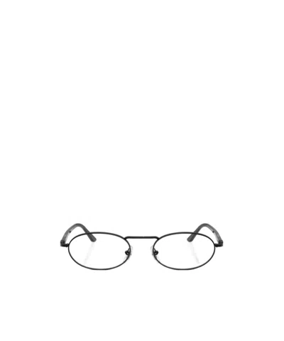 Persol Geometric Frame Plain Mirror In Black