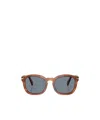 Persol Geometric Frame Sunglasses In Brown