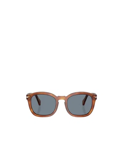 Persol Geometric Frame Sunglasses In Brown
