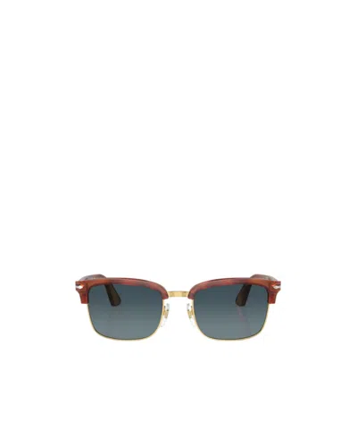 Persol Geometric Frame Sunglasses In Brown