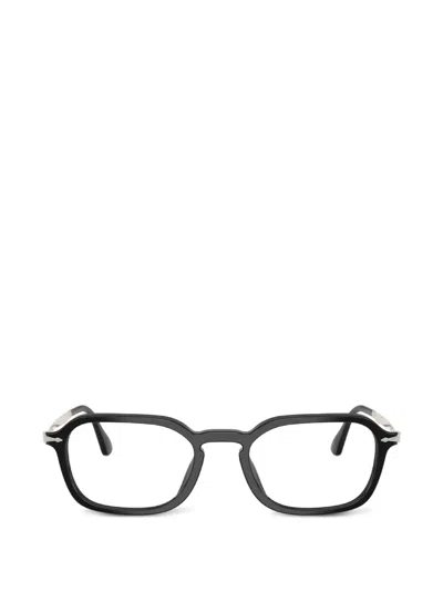 Persol Geometric Metal Glasses In Black