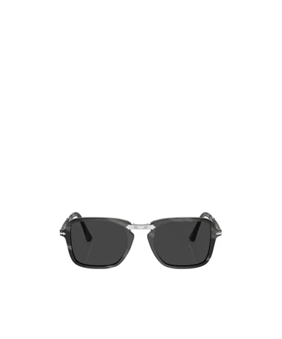 Persol Geometric Sunglasses In Black