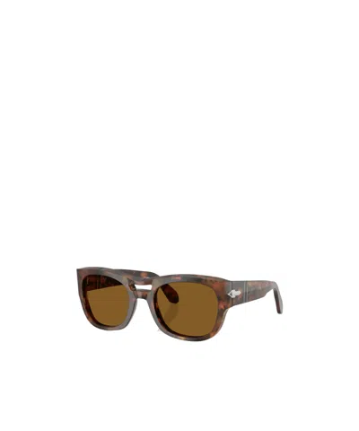 Persol Geometric Sunglasses In Brown