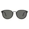 Persol Round-frame Sunglasses In Black