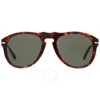 Persol Green Pilot Men's Sunglasses Po0649 24/31 54