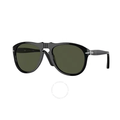 Persol Green Pilot Men's Sunglasses Po0649 95/31 54 In Black