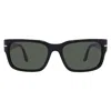 Persol 58mm Rectangular Sunglasses In Black