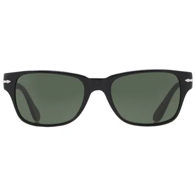 PERSOL GREEN RECTANGULAR UNISEX SUNGLASSES PO3288S 95/31 55