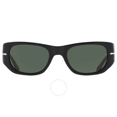 Persol Green Rectangular Unisex Sunglasses Po3307s 95/31 52