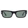 Persol Rectangular Frame Sunglasses In Black