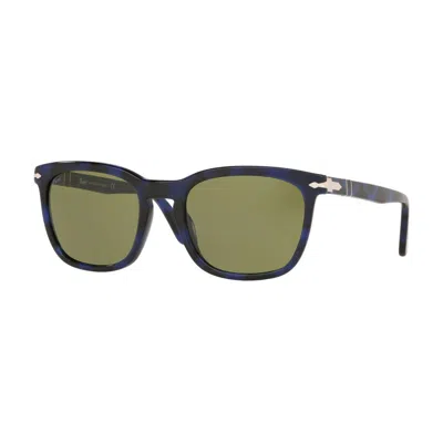 Persol Green Square Sunglasses Po3193s 10994e 55 In Blue