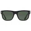 Persol Green Square Unisex Sunglasses Po3306s 95/31 55