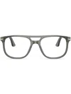 Persol Greta Square-frame Glasses In Grey