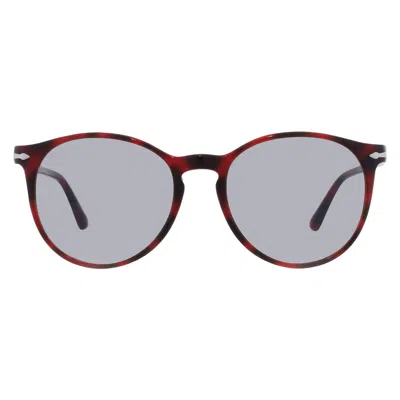 Persol Grey Round Unisex Sunglasses Po3228s 1100r5 53 In Brown