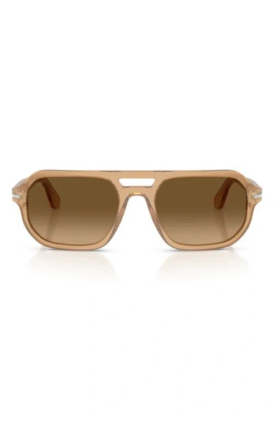 Persol Guido 59mm Polarized Pillow Sunglasses In Green
