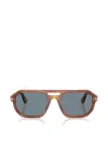 Persol 귀도 톨토이즈셸 이펙트 선글라스 In Brown