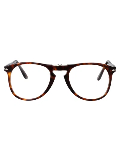 Persol Havana Acetate Glasses In Brown