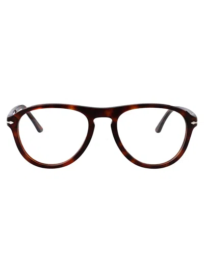 Persol Havana Acetate Glasses In Brown
