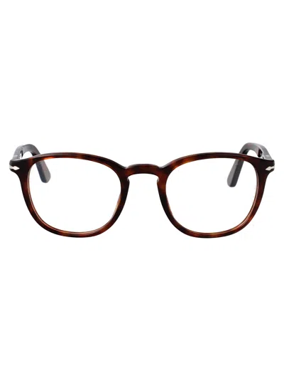 Persol Havana Acetate Glasses In Black