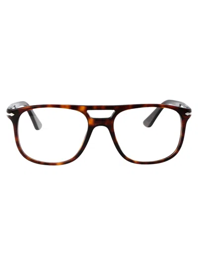 Persol Havana Acetate Optical Glasses In Brown