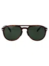 Persol Havana Acetate Sunglasses In Black