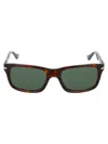 Persol 55mm Havana Rectangular Sunglasses In Brown