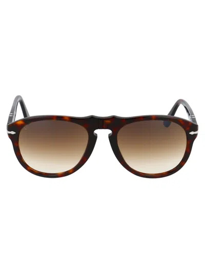 Persol Havana Acetate Sunglasses In Brown