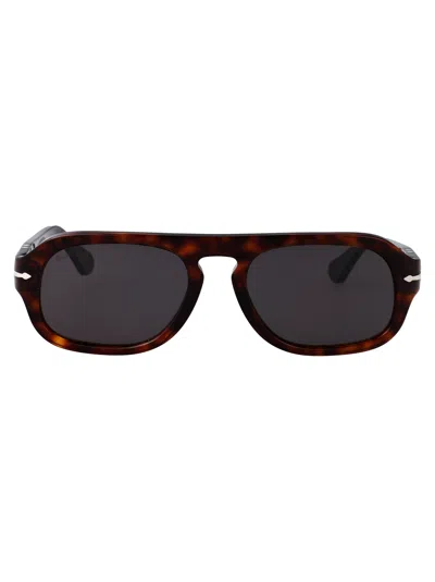 Persol Havana Acetate Sunglasses In Brown
