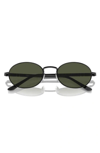 Persol Ida 55mm Oval Sunglasses In Metallic
