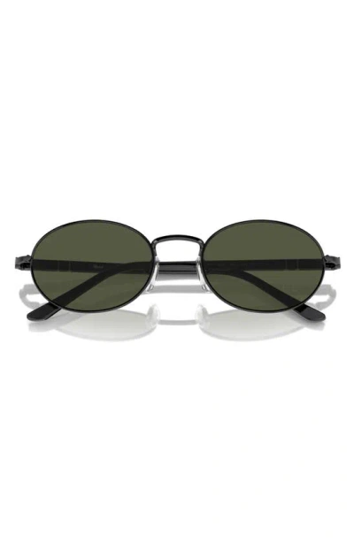 Persol Ida 55mm Oval Sunglasses In Black