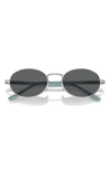 Persol Ida 55mm Oval Sunglasses In Silver