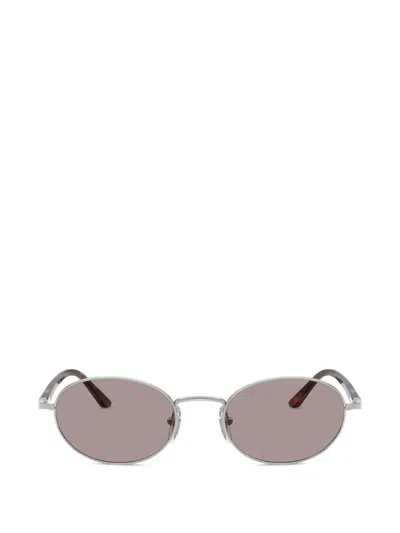 Persol 아이다 라운드 프레임 선글라스 In Burgundy