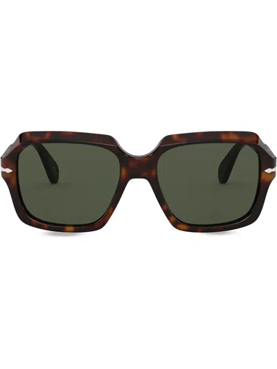 Persol Large Frame Sunglasses In Brown