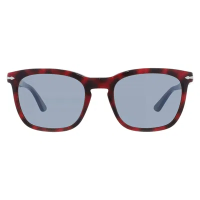 Persol Light Blue Square Men's Sunglasses Po3193s 110056 55 In Brown