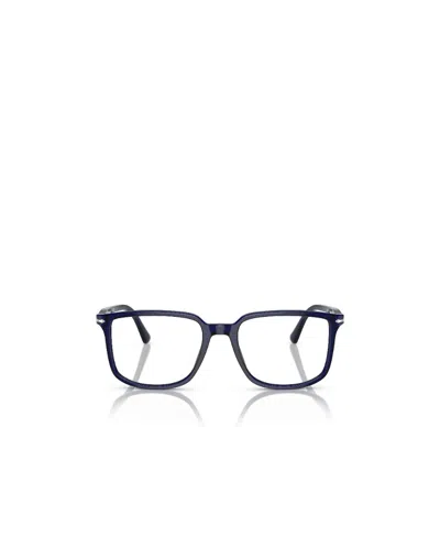 Persol Logo Flat Mirror In Blue
