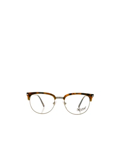 Persol Logo Flat Mirror In Brown