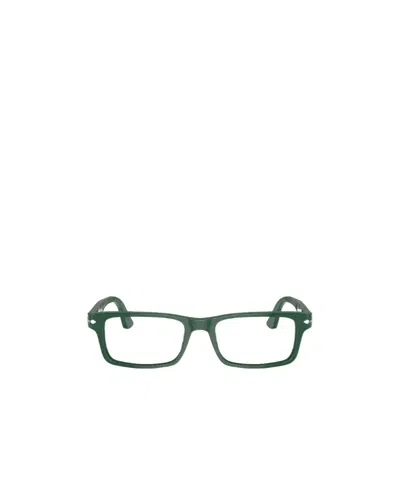 Persol Logo Flat Mirror In Green