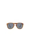 Persol Po0714sm Pilot Sunglasses In Brown
