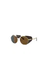 Persol Logo Sunglasses In Brown