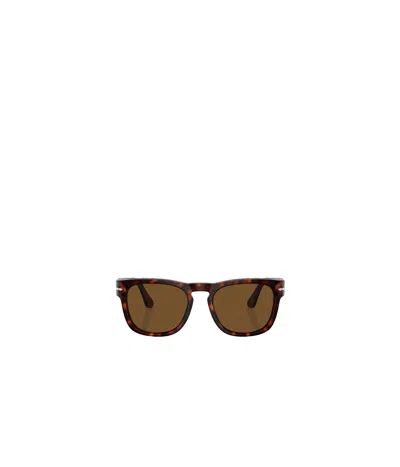 Persol Logo Sunglasses In Brown