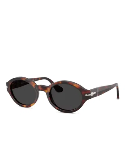 Persol Loris Tortoiseshell Round-frame Sunglasses In Multi