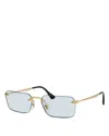 Persol Luc Rectangular Optical Glasses, 55mm In Gold