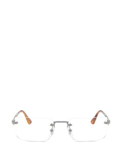 PERSOL LUC RIMLESS RECTANGLE-FRAME GLASSES