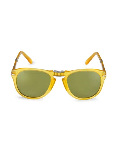 Persol Men's 0po0714sm Steve Mcqueen 54mm Pilot Sunglasses In Yellow
