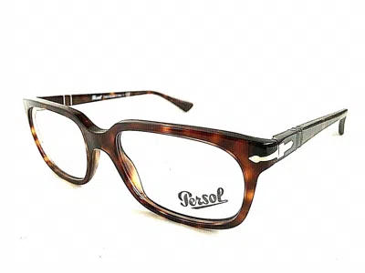 Persol Men's 3131-v Rectangle Eyeglasses In Tortoise In Brown