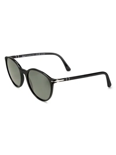 Persol Men's 56mm Round Sunglasses In Black