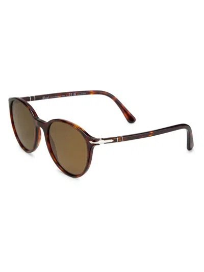 Persol Men's 56mm Round Sunglasses In Red