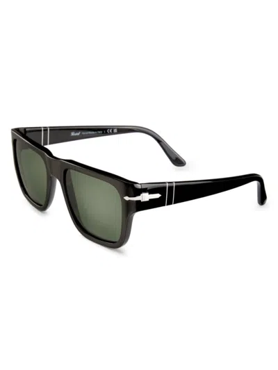 Persol Men's 57mm Oversized Square Sunglasses In Black